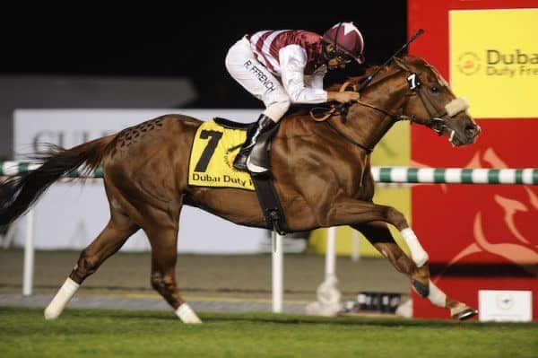 Al Shemali/Royston Ffrench vinder Dubai Duty Free (Gr.1) i 2010. Foto: Andrew Watkins / Dubai Racing Club.