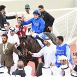 William Buick på ryggen af Blue Point. Foto: Dubai Racing Club.