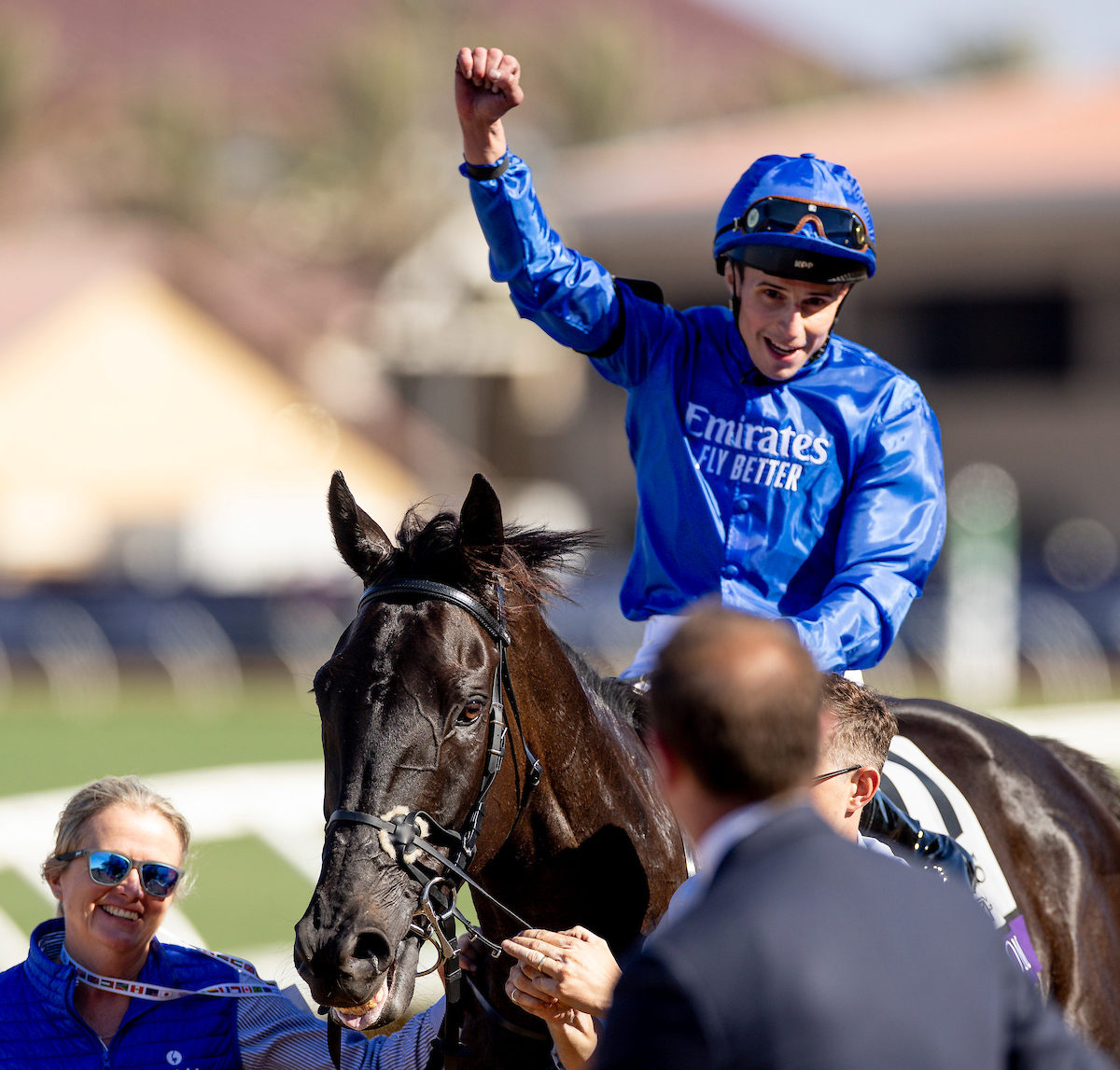 Rebel's Romance og William Buick efter Breeders' Cup Turf (G1). Foto: Alex Evers/Eclipse Sportswire/Breeders Cup.